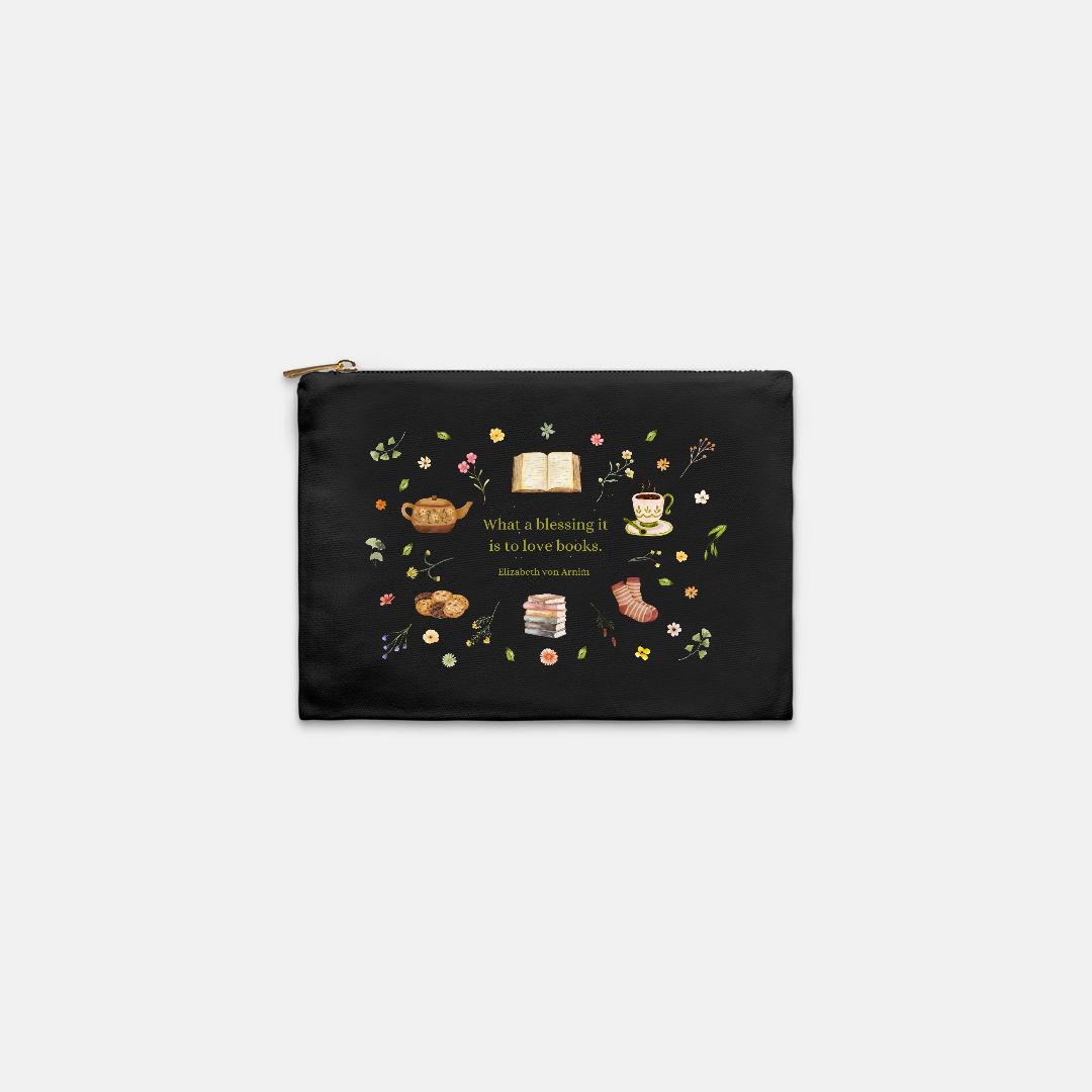 Love Books Cosmetic Bag