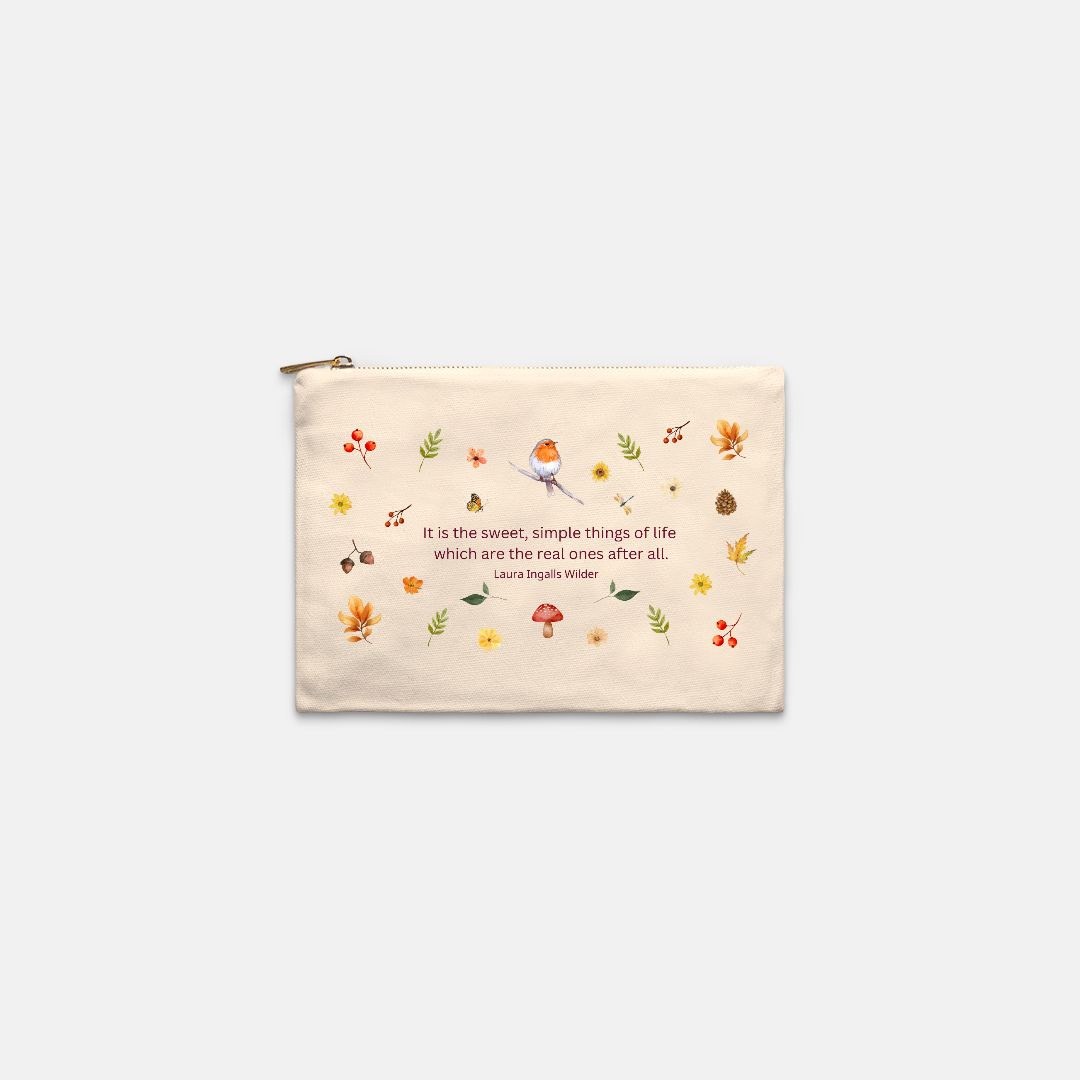 Sweet Simple Things: Lined Cosmetic Bag