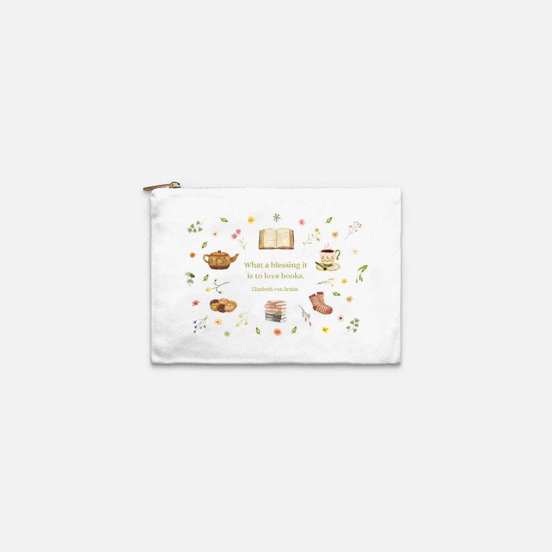 Love Books Cosmetic Bag