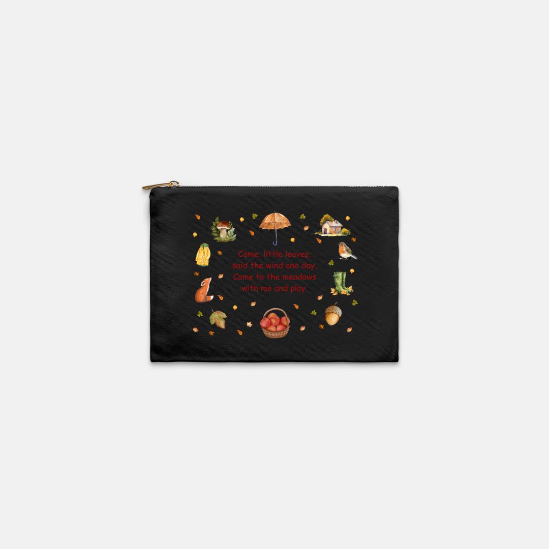 Come Little Leaves, Canvas Pouch