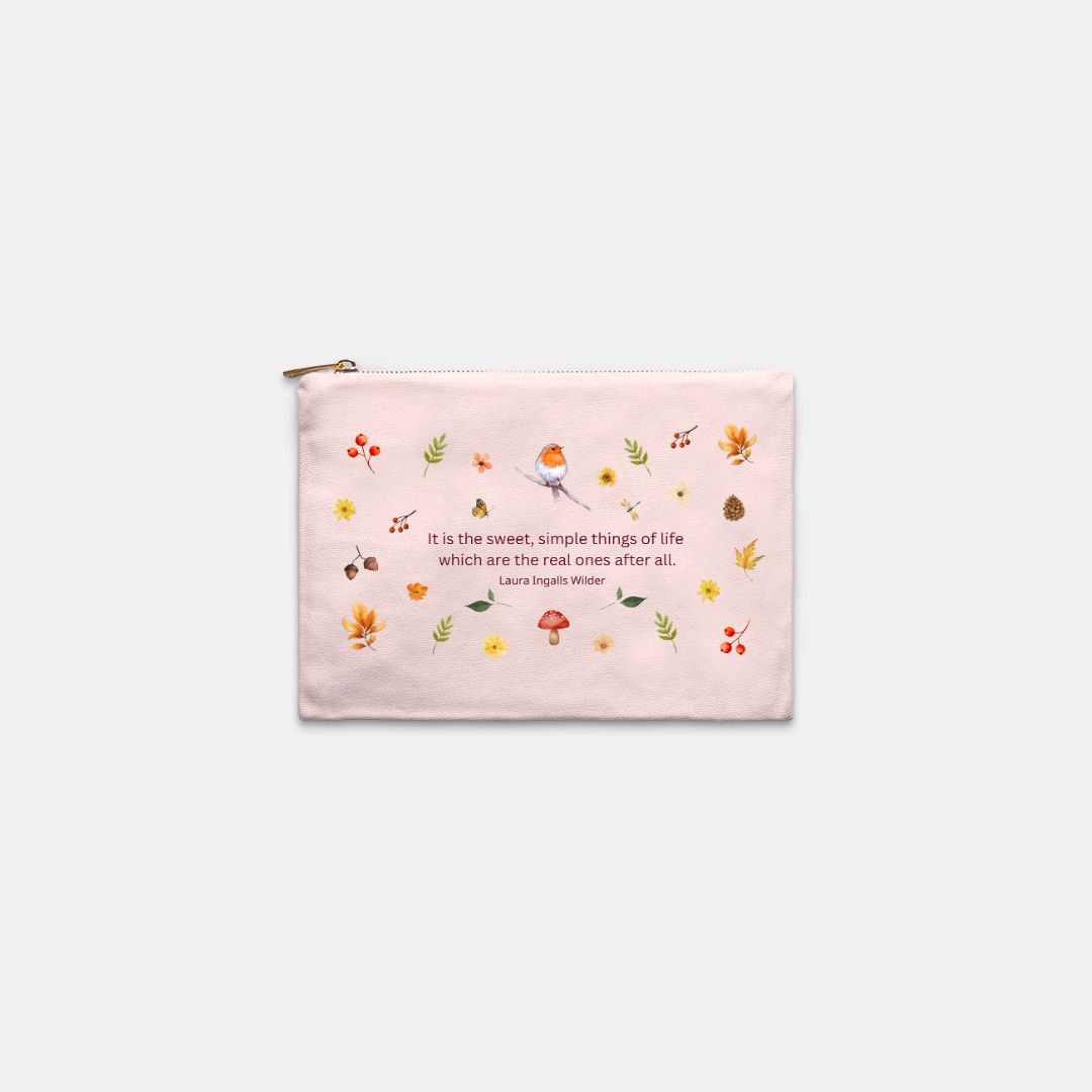 Sweet Simple Things: Lined Cosmetic Bag