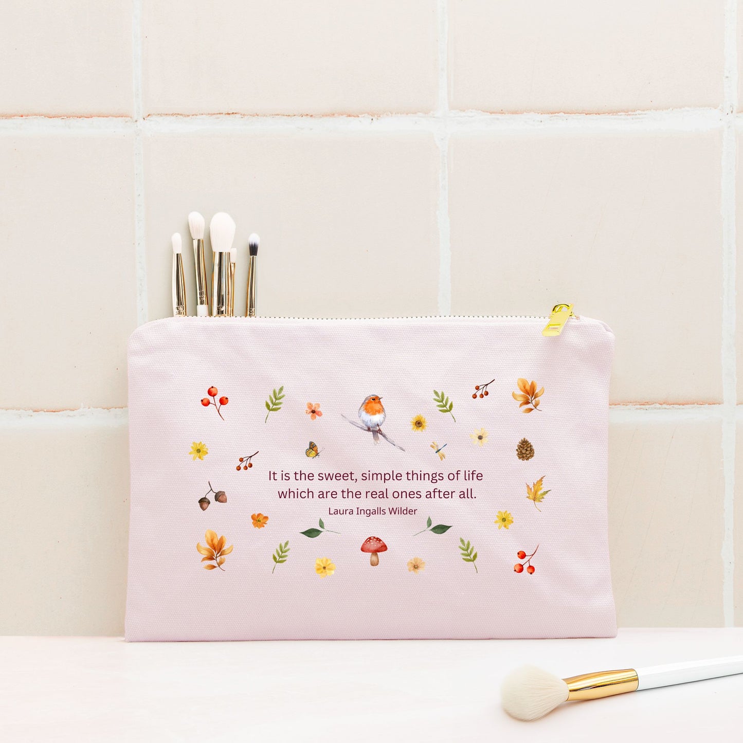 Sweet Simple Things: Lined Cosmetic Bag