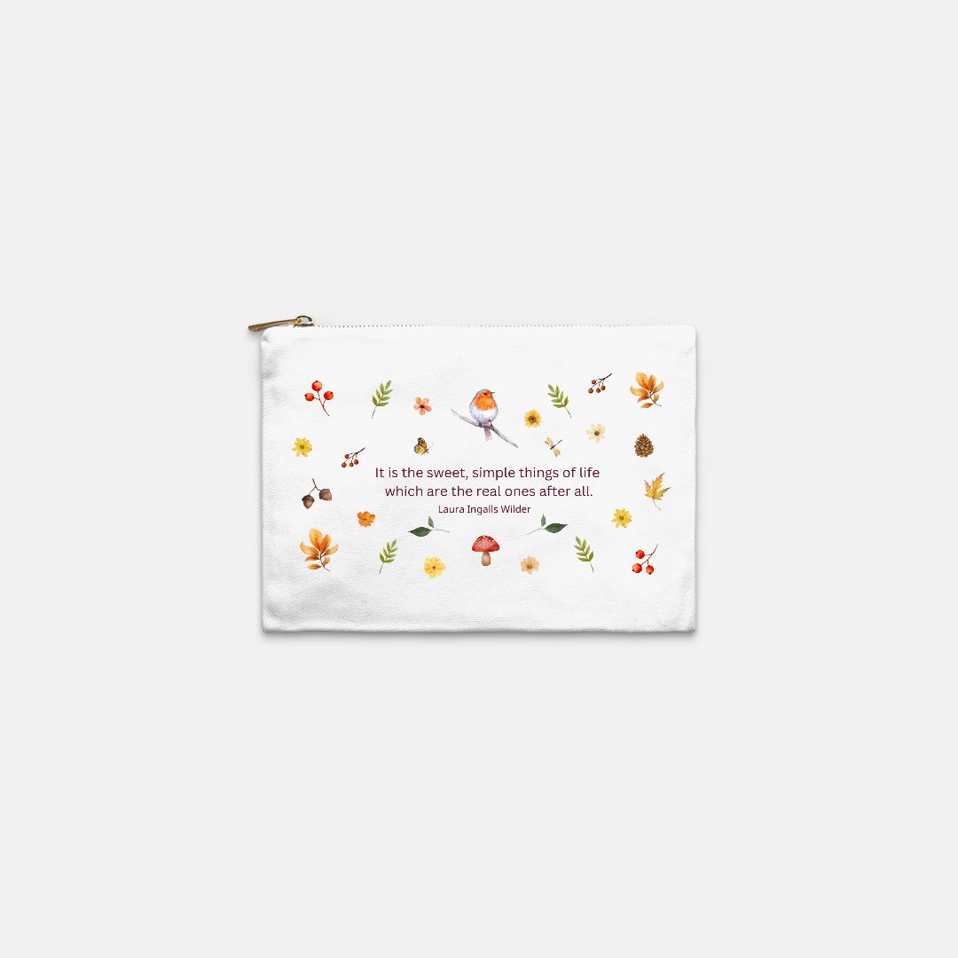 Sweet Simple Things: Lined Cosmetic Bag
