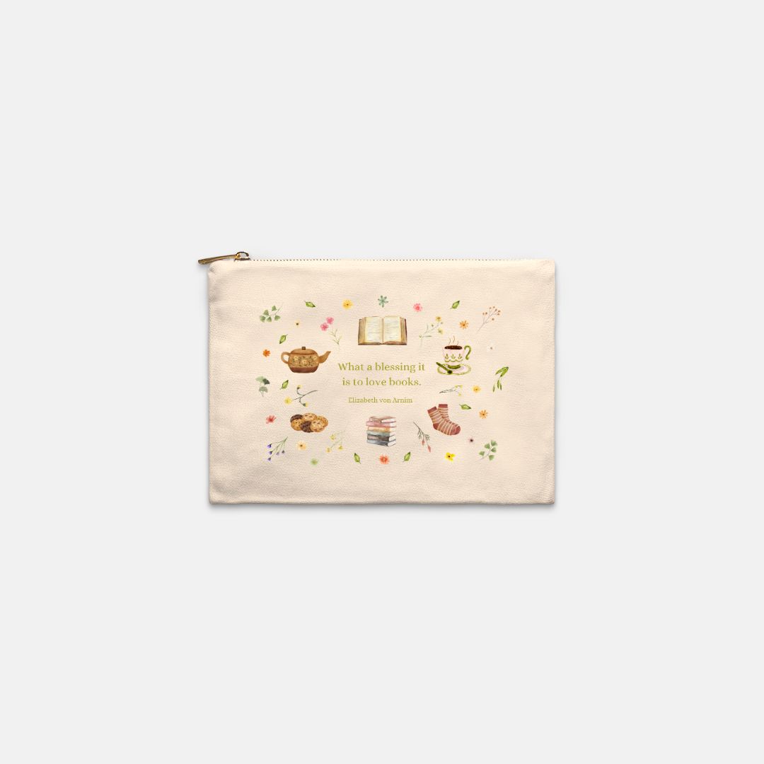 Love Books Cosmetic Bag