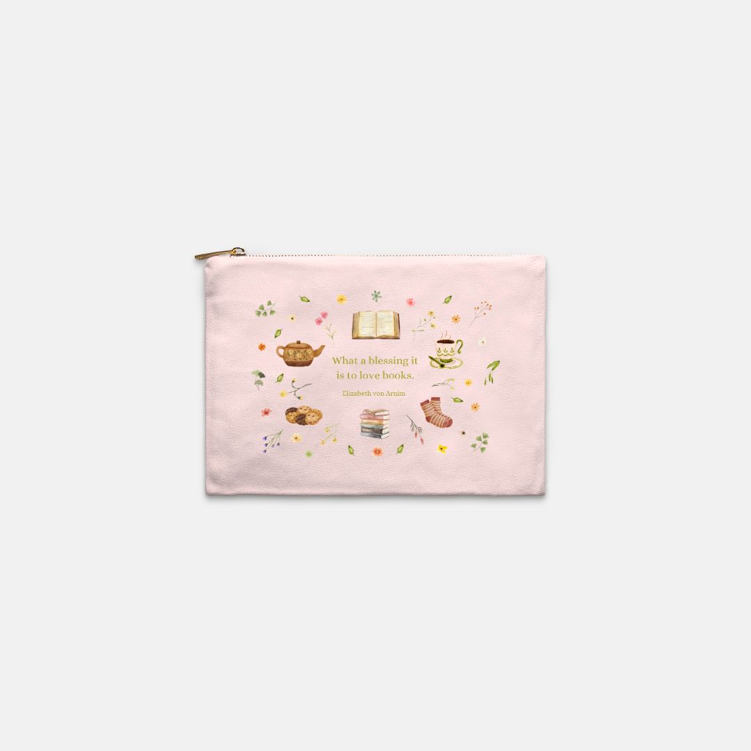 Love Books Cosmetic Bag