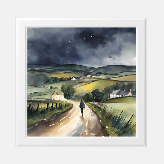 Evening Walk by Amanda Claire Print 8 x 8