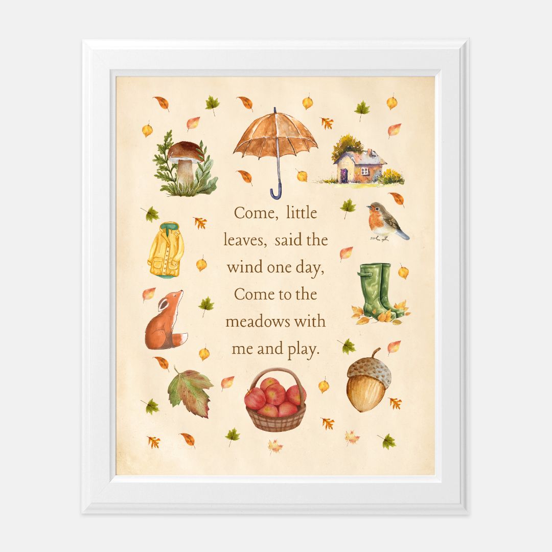 Come Little Leaves: Print 8 x10