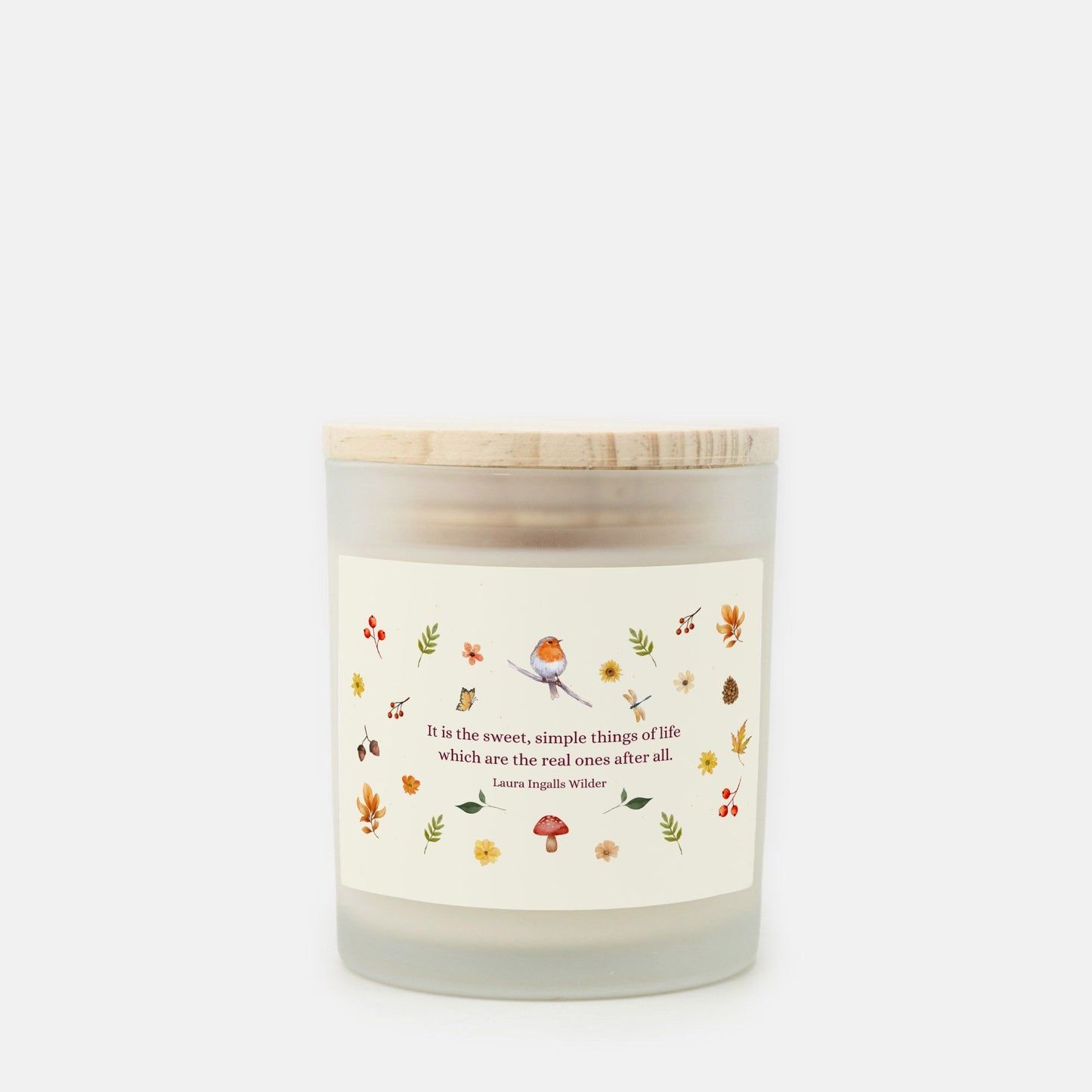 Sweet Simple Things Candle Frosted Glass (Hand Poured 11 oz)