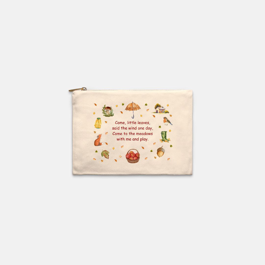 Come Little Leaves, Canvas Pouch