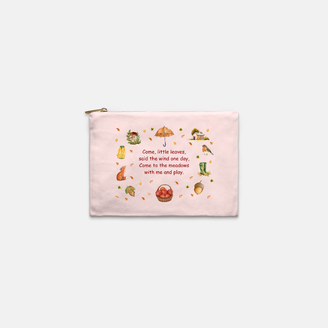 Come Little Leaves, Canvas Pouch
