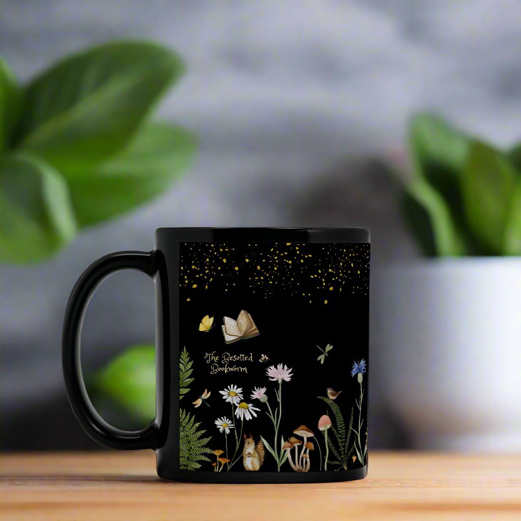 Read. Dream. Bloom. Black Mug 11oz