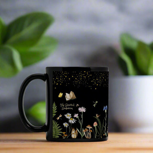 Read. Dream. Bloom. Black Mug 11oz